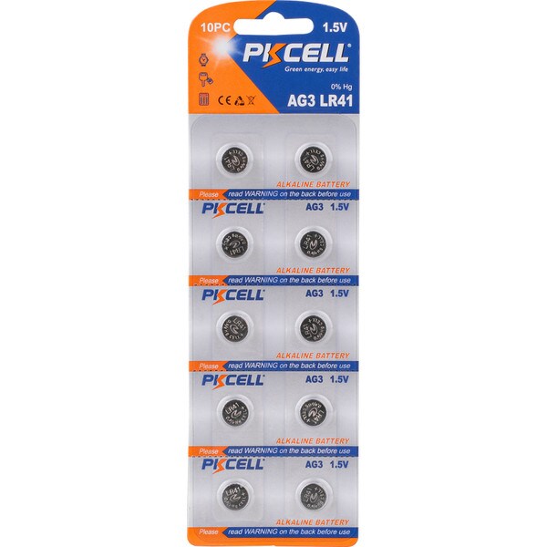 Main product image for PKCELL 392/LR41/AG3 Alkaline Button Cell Battery142-242